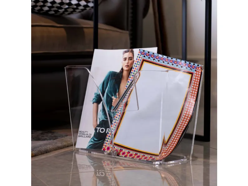 Portariviste ECO in cristallo acrilico trasparente di Vesta