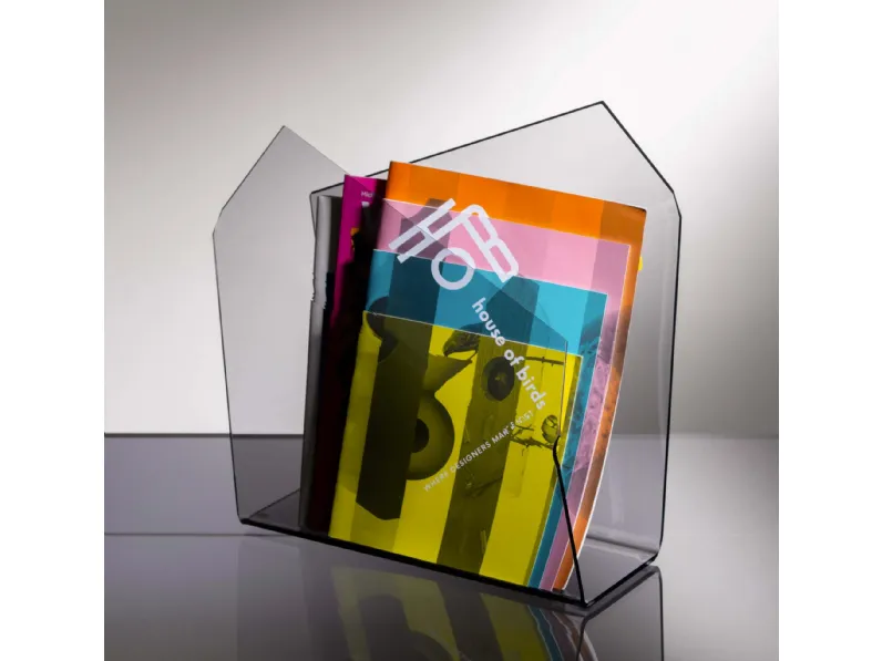 Portariviste Freedom in cristallo acrilico di Vesta