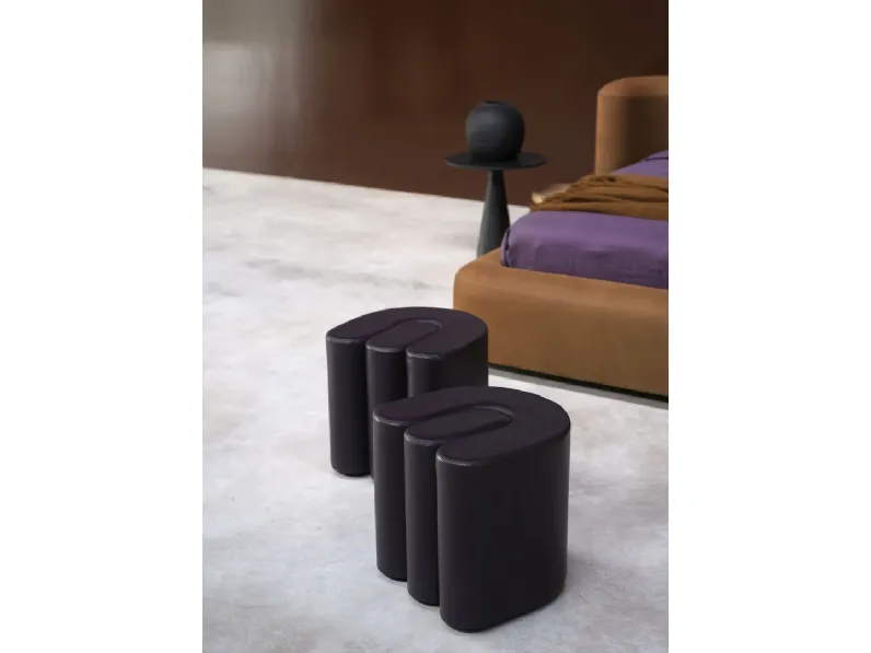 Pouf in pelle Adel di Baxter