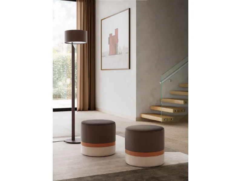 Pouf cilindrico Club di Le Comfort