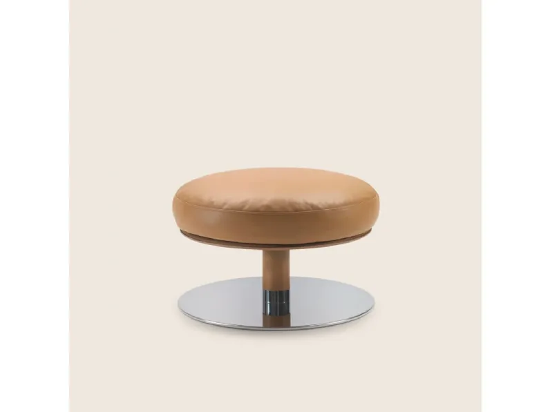Pouf in pelle Eri di Flexform