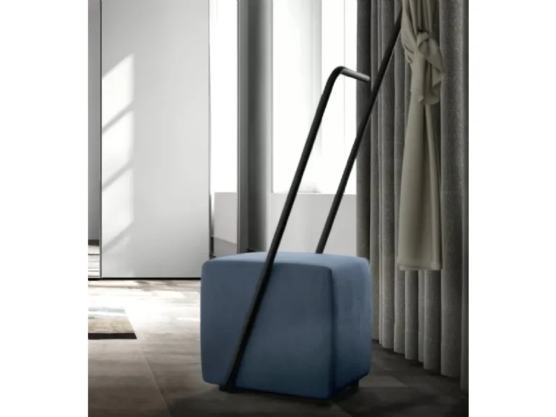 Pouf appendiabiti Matisse in tessuto e metallo di SantaLucia