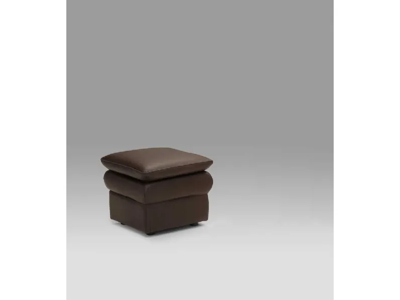 Pouf Oslo in pelle di Tancredi salotti