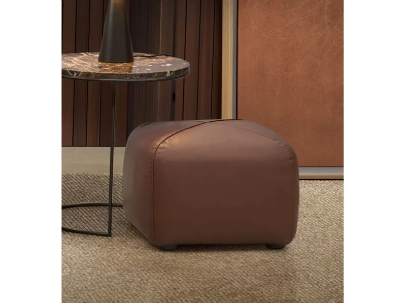 Pouf Teti in pelle di Rosini Night