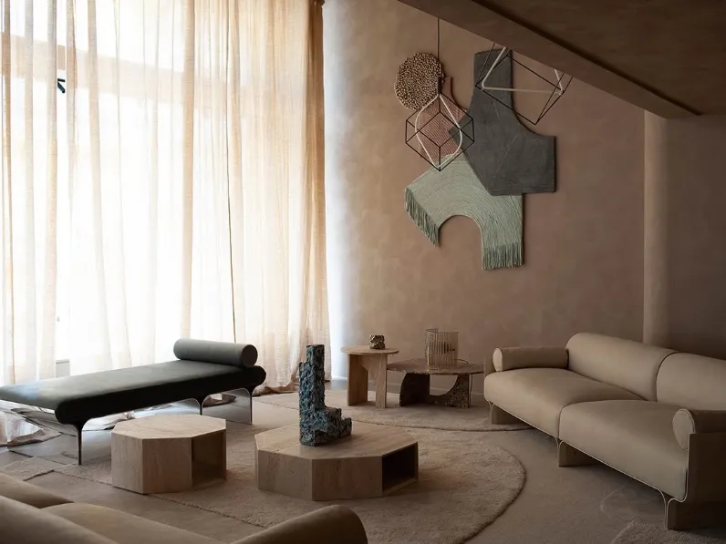 Tavolino in marmo Prism Low di Gallotti&Radice