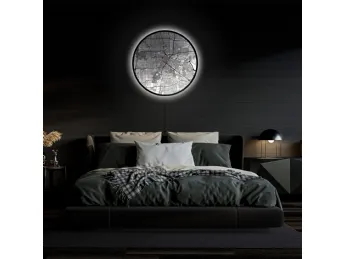 Quadro tondo luminoso 01