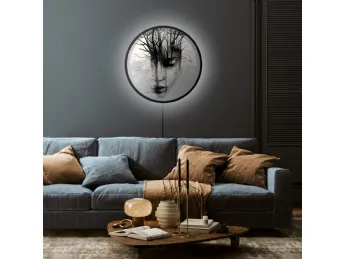 Quadro tondo luminoso 02