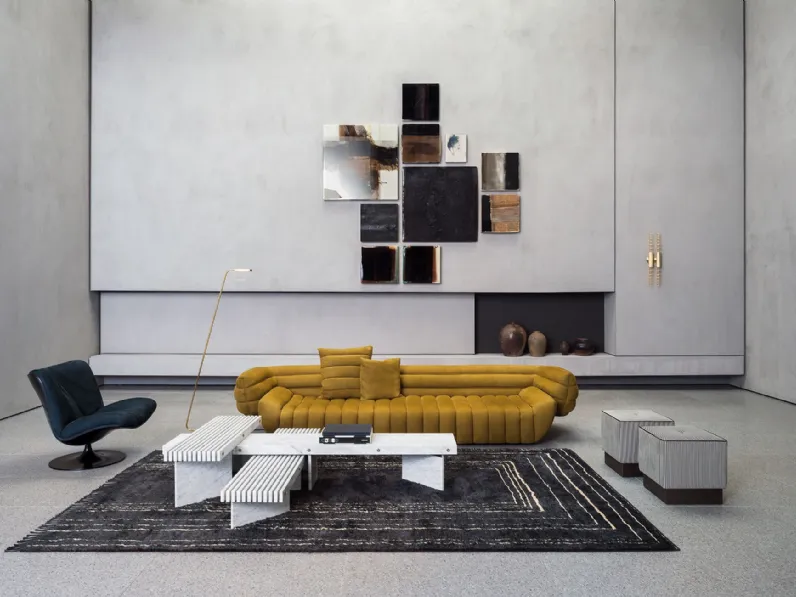 Tavolino in marmo Rail di Baxter