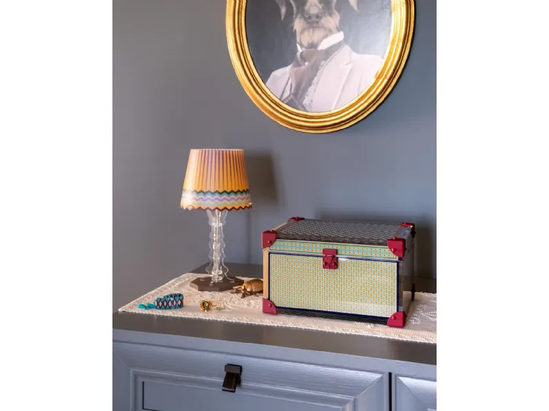 Contenitore portagioie Rainbow in cristallo acrilico di Vesta