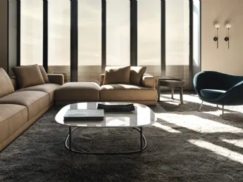 Tavolino Regent: marmo pregiato, design Molteni & C.