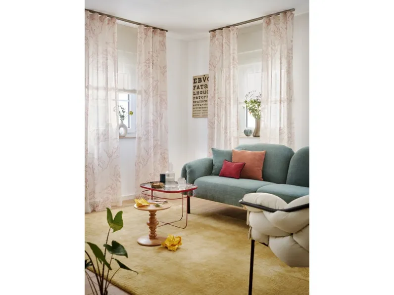 Tenda moderna con motivo floreale Revin di Ado