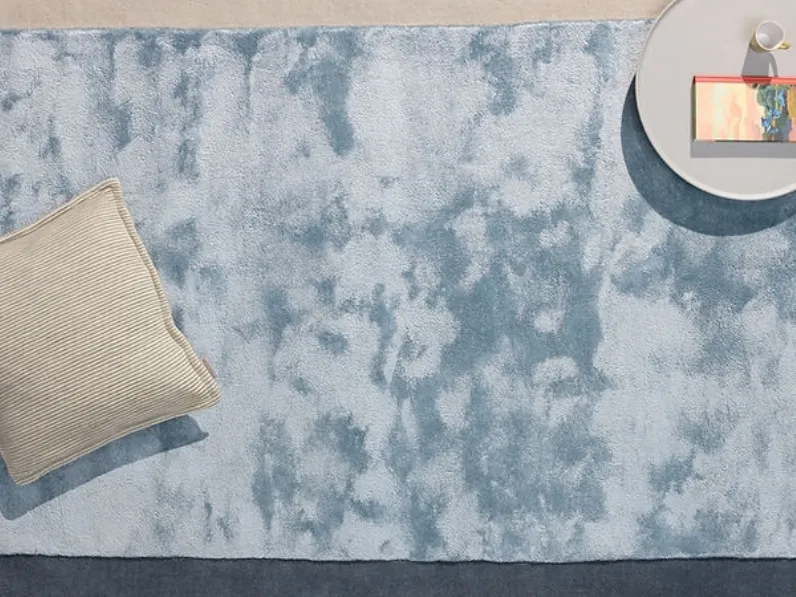 Tappeto Rif in lana neozelandese, lino e tencel annodato a mano di Warli