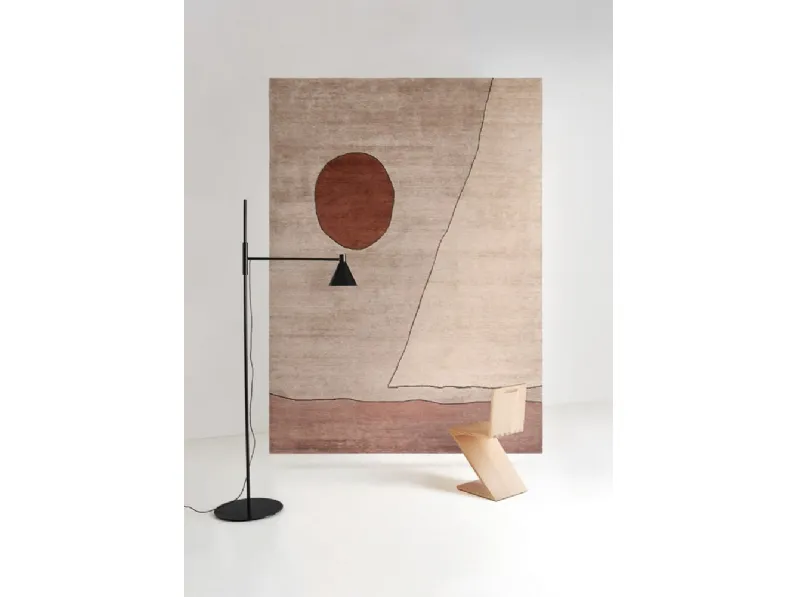 Tappeto Ritagli Red Brick Rose di Amini