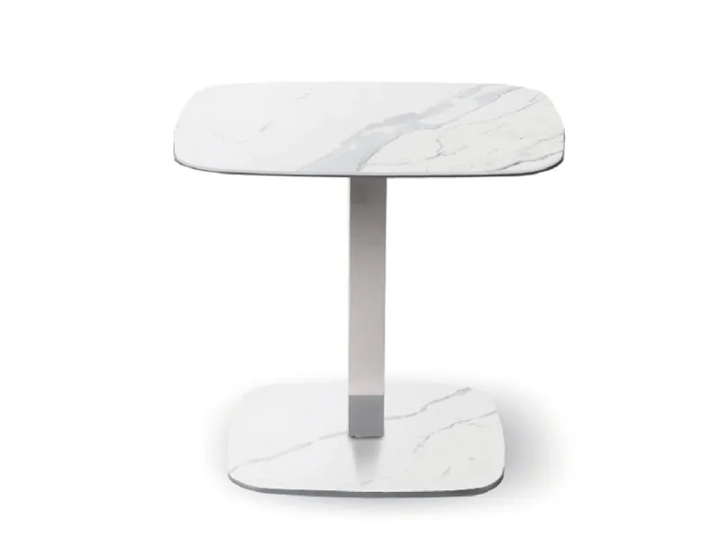 Tavolino moderno in ceramica e metallo Riviera Lamp di Naos