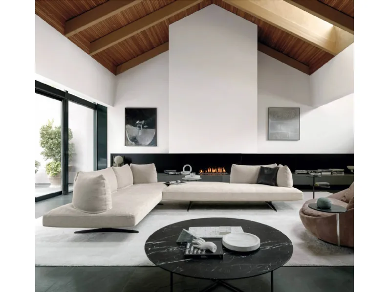 Tavolino con top in marmo Sabi di Desirèe