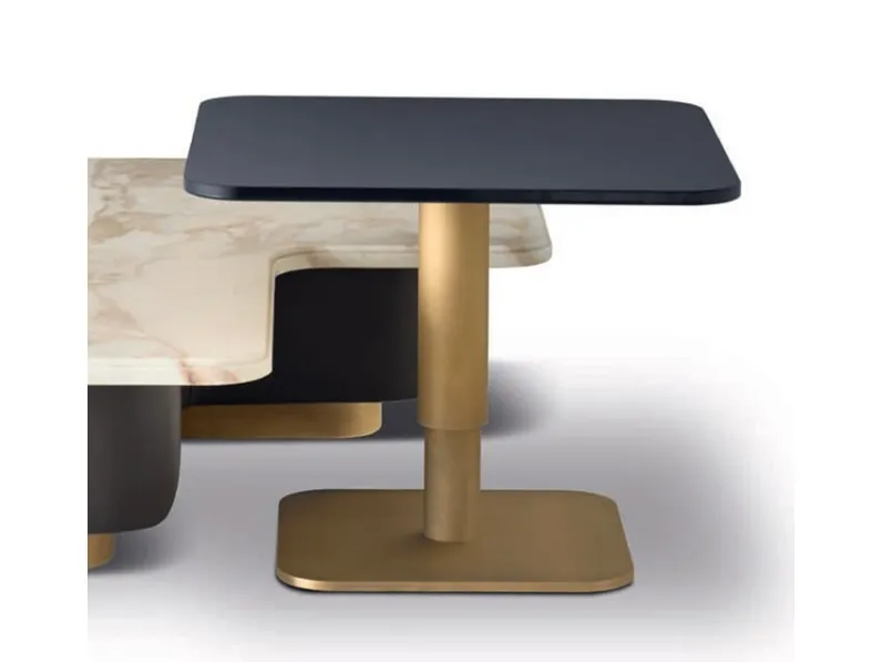 Tavolino Salina con top in vetro laccato di Daytona Home