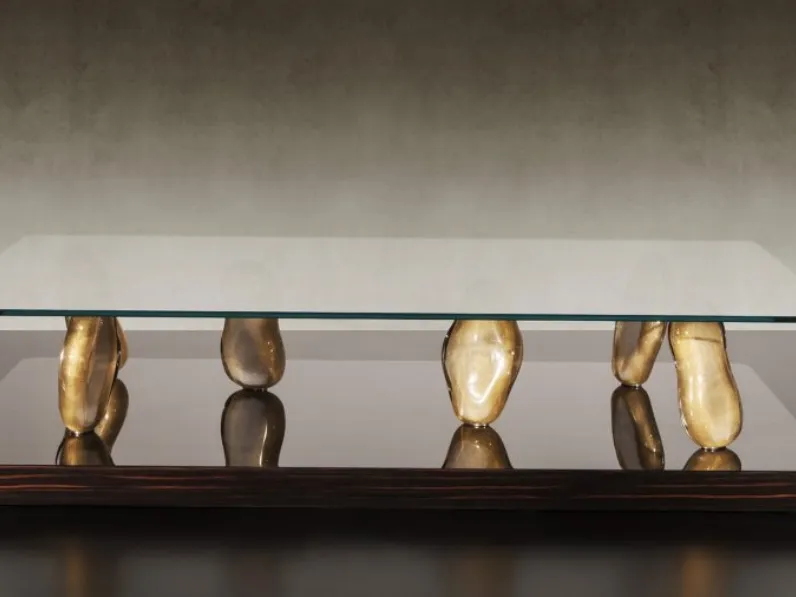 Tavolino in vetro Sassi 40 di Reflex