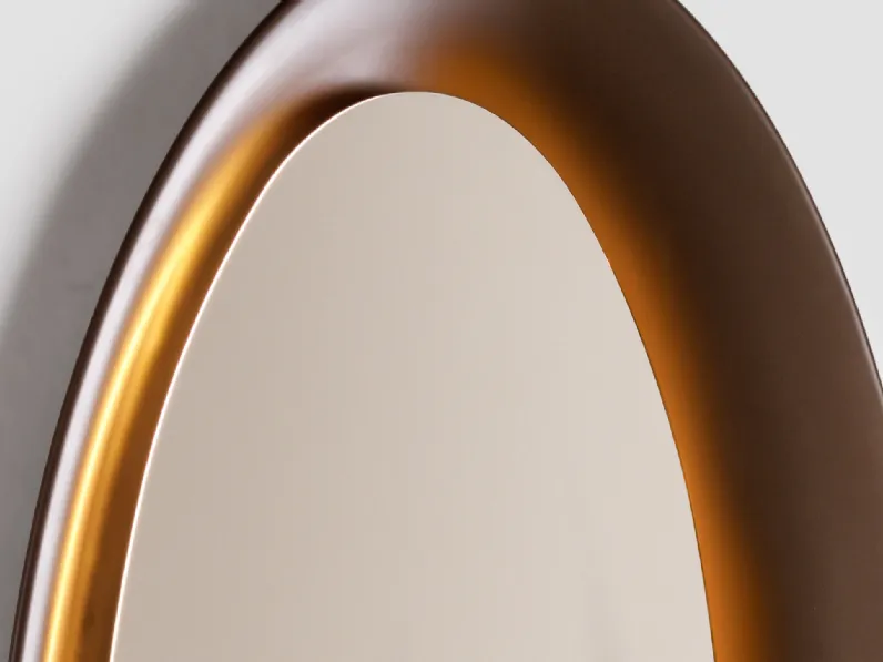 Specchio Saturno con cornice in Baydur® di Natevo
