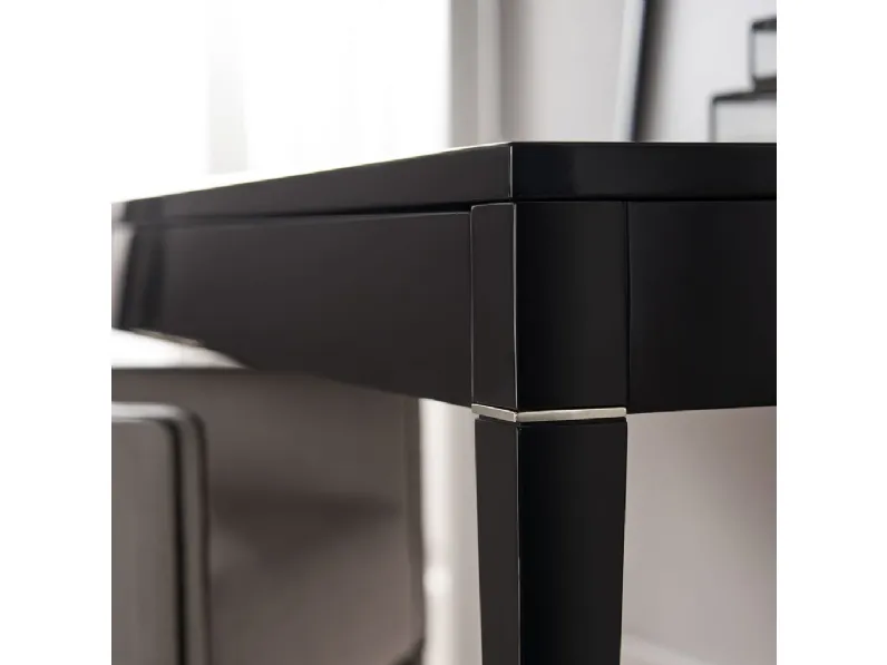 Scrittoio Brunelleschi con top in vetro e struttura in legno laccato di Tosconova