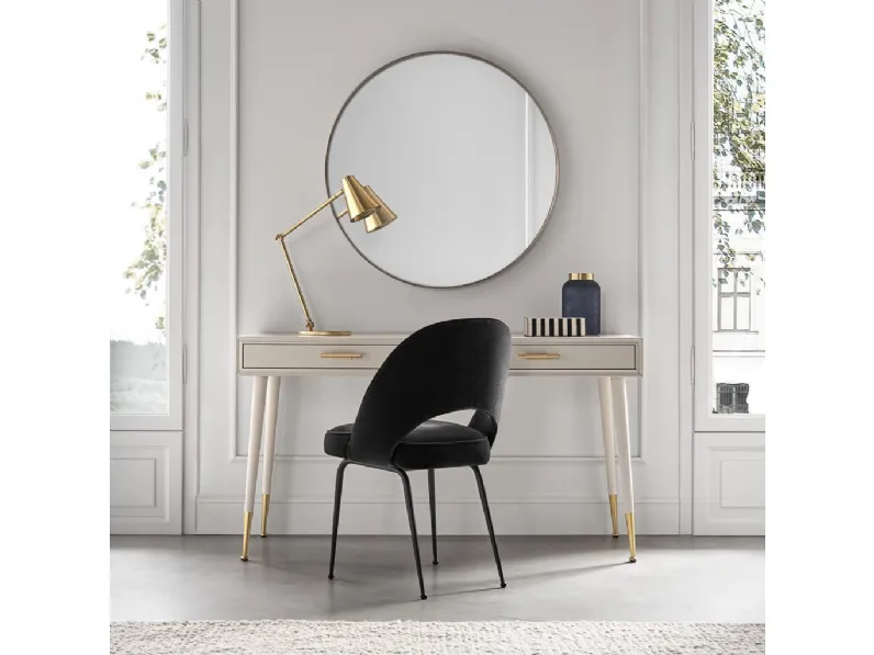 Scrittoio Portrait con cassetti laccato beige di Tosconova