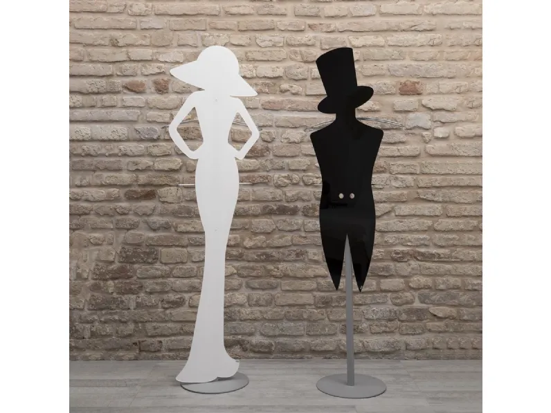 Servomuto Brigitte e Sir in plexiglass e metallo di Vesta