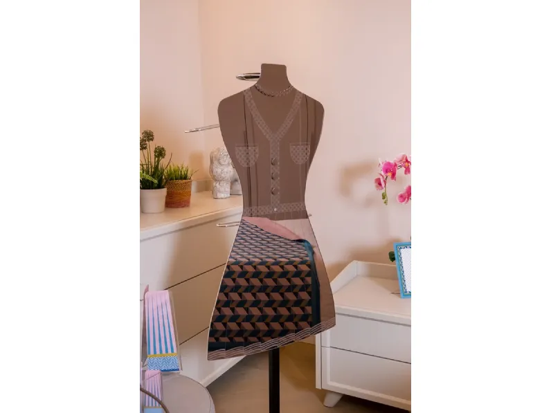 Servomuto in cristallo acrilico e metallo Grace di Vesta