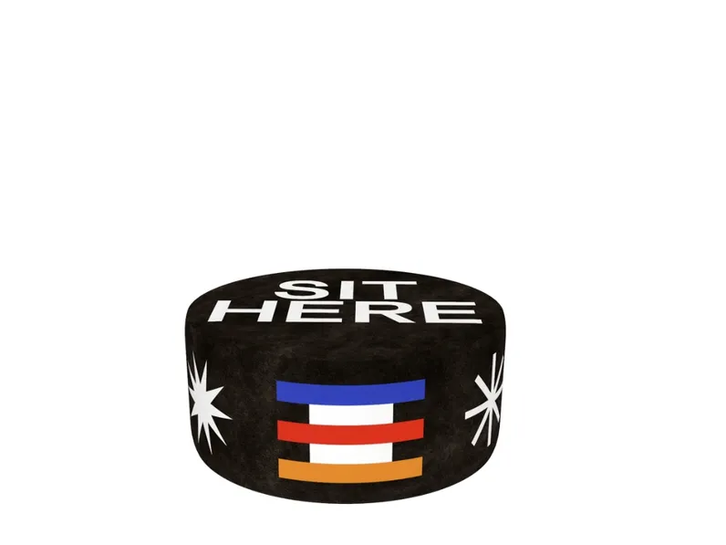Pouf Sit Here L di Qeeboo