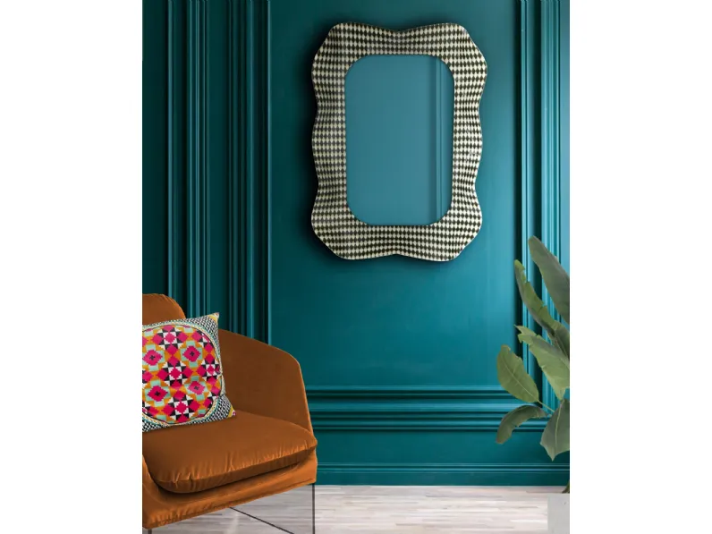 Specchio Soft rettangolare con cornice in plexiglass di Vesta