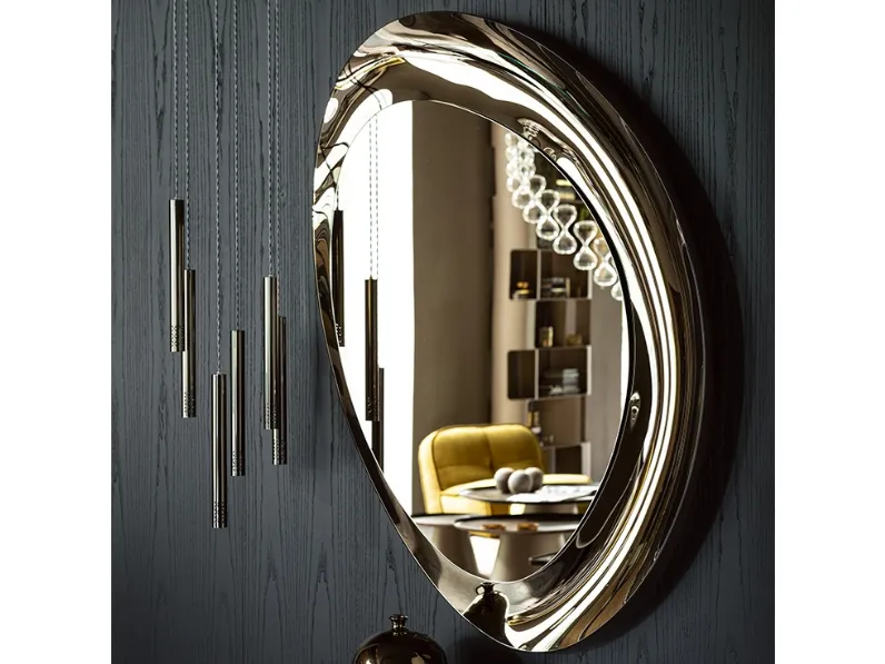 Specchio in cristallo specchiato Ascot di Cattelan Italia