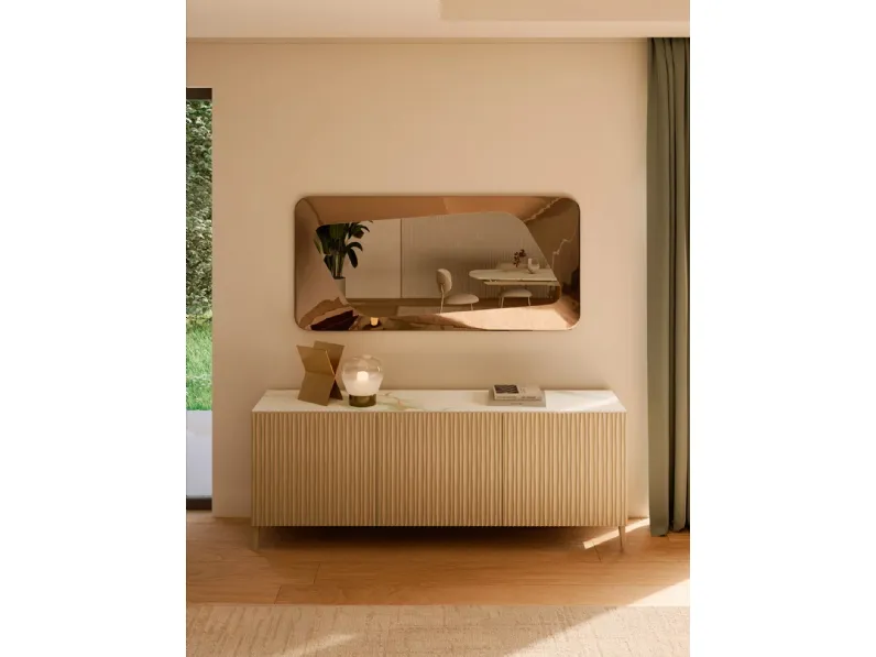 Specchio in vetro fuso Focus di Bontempi