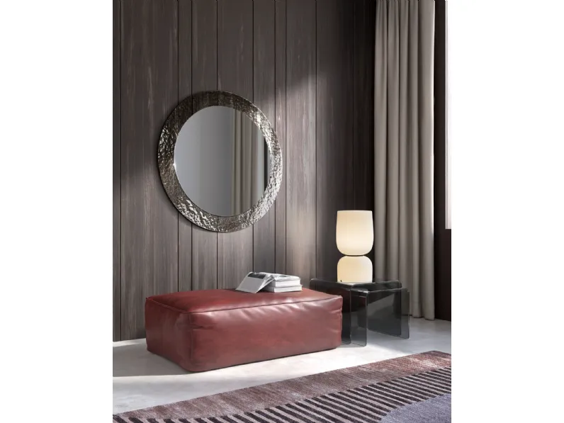 Specchio Iride con cornice in vetro cotto di Stones