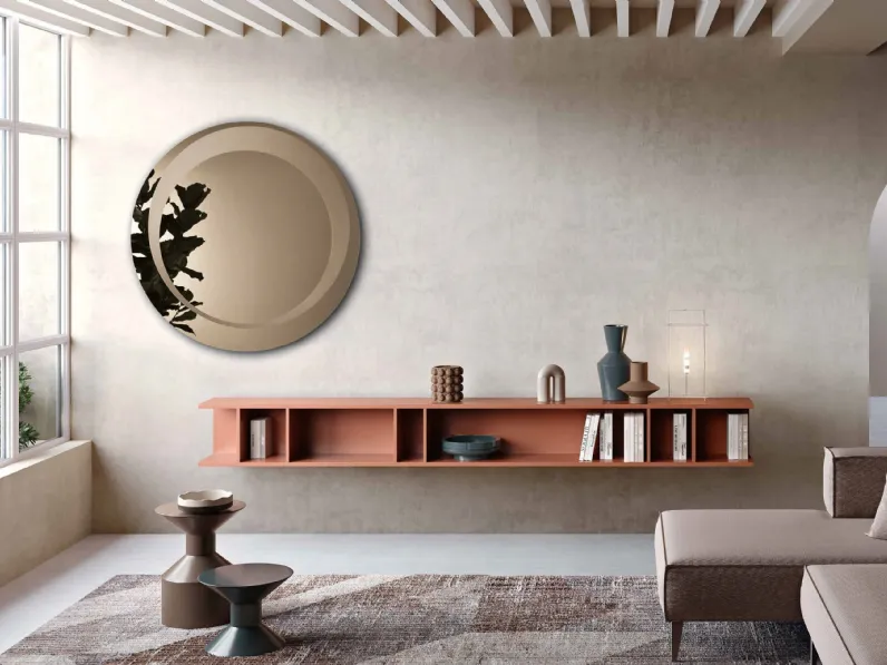 Specchio Levi con decorazione sabbiata di Capodarte