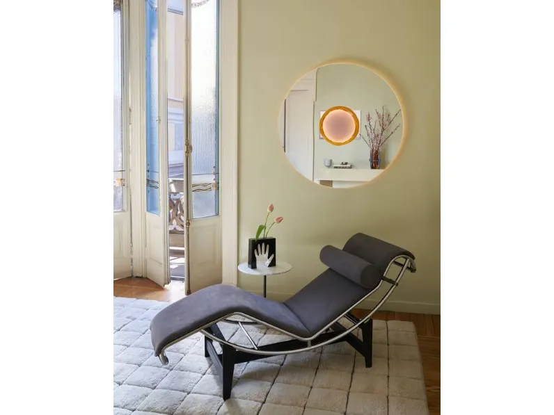 Specchio No Vanitas con murrina centrale di Cassina