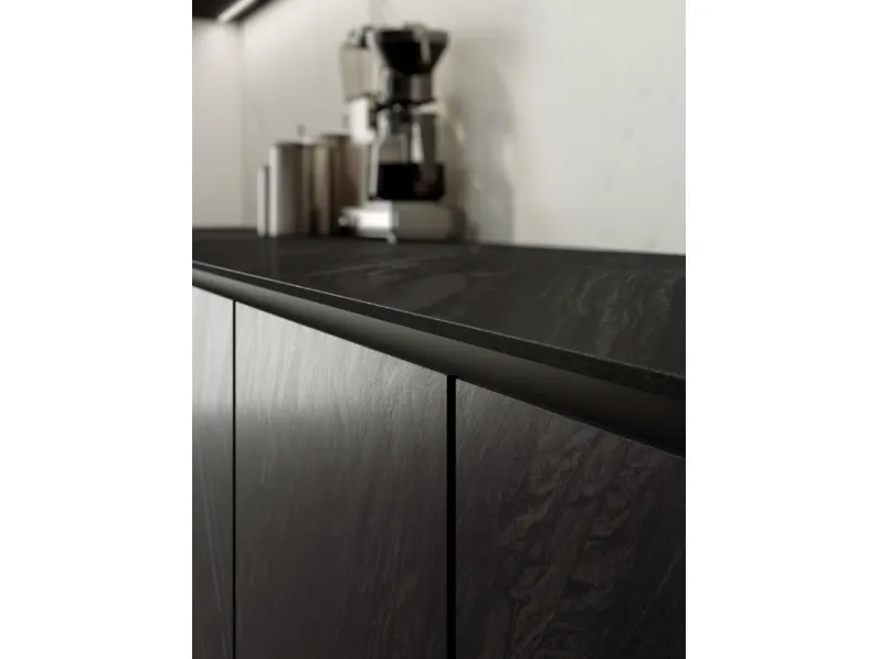Top Cucina Stone Look Bahia Black di Marazzi