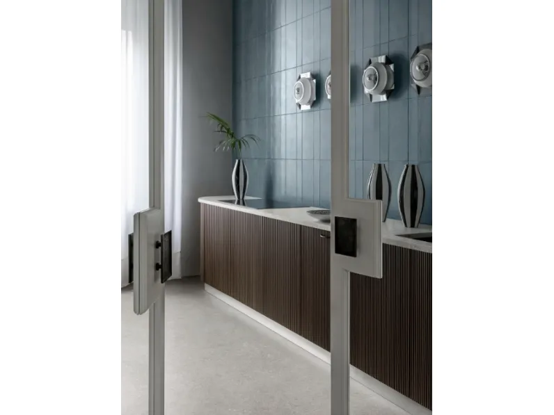 Top Cucina Stone Look Berici Grigio Naturale di Marazzi