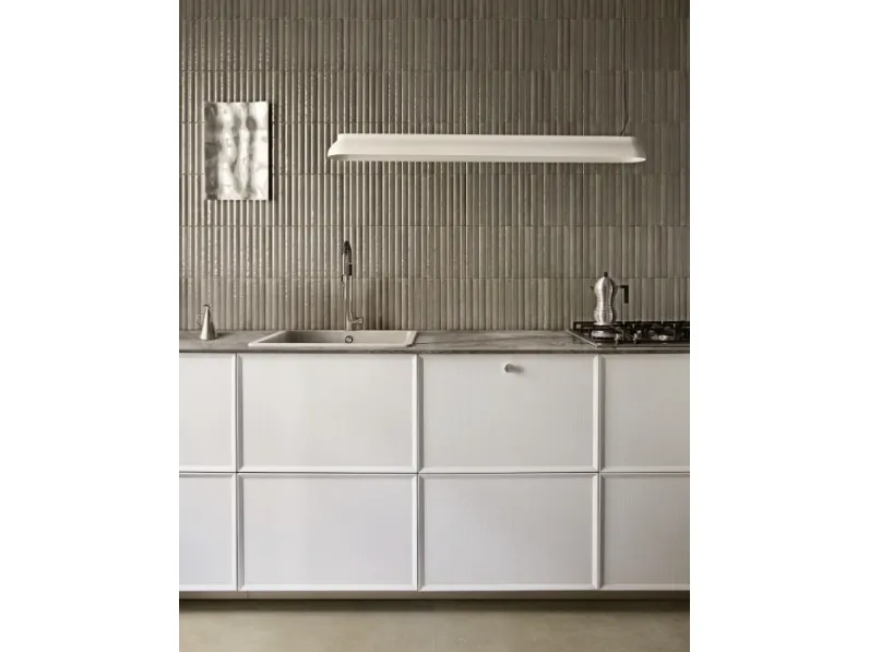 Top Cucina Stone Look Silver Root Grey di Marazzi