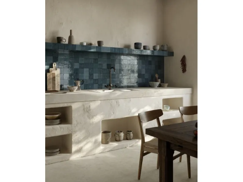 Top Cucina Stone Look Tivoli Bianco di Marazzi