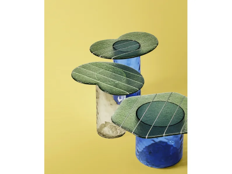 Tavolino Striche in vetro di Murano di Miniforms