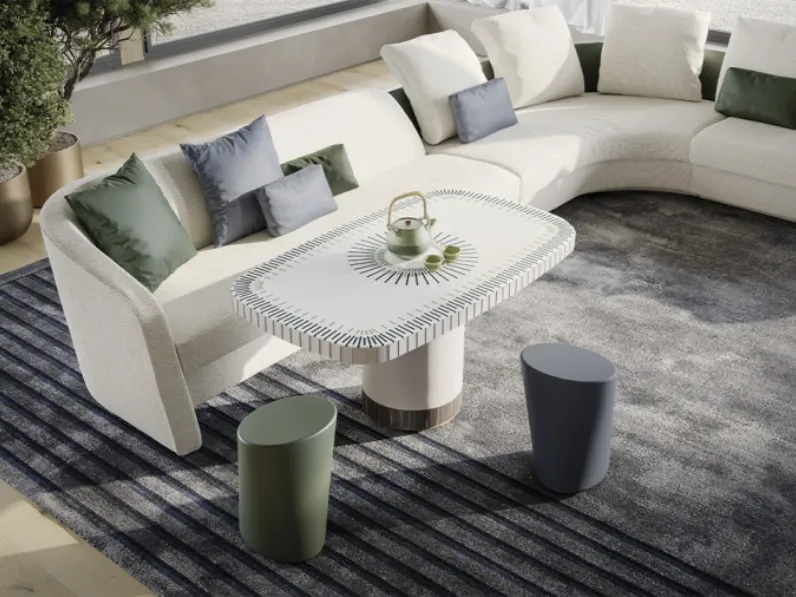 Tavolino Sun 65 in legno laccato di Reflex