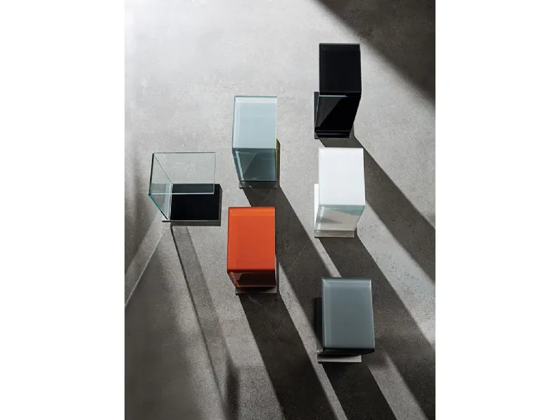 Tavolino Swan in vetro curvo laccato o trasparente di Sovet