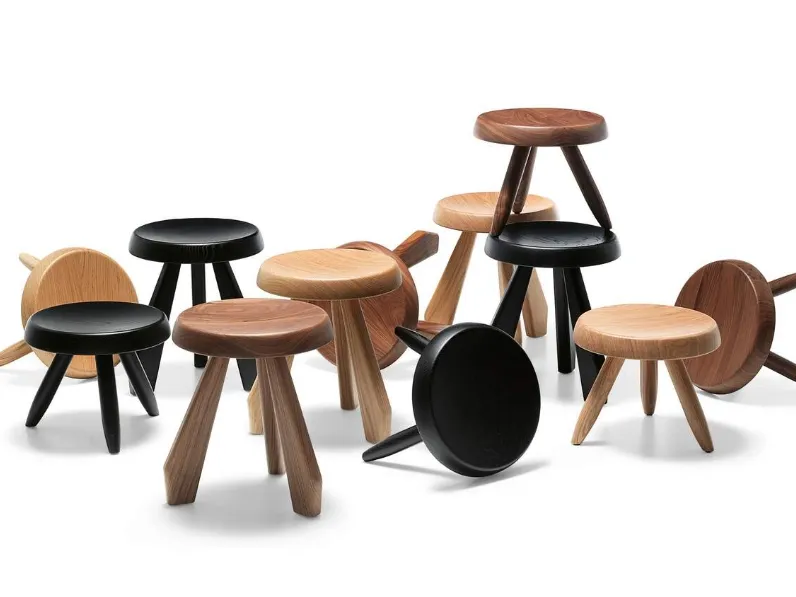 Tavolino rotondo Tabouret Berger e Méribel di Cassina