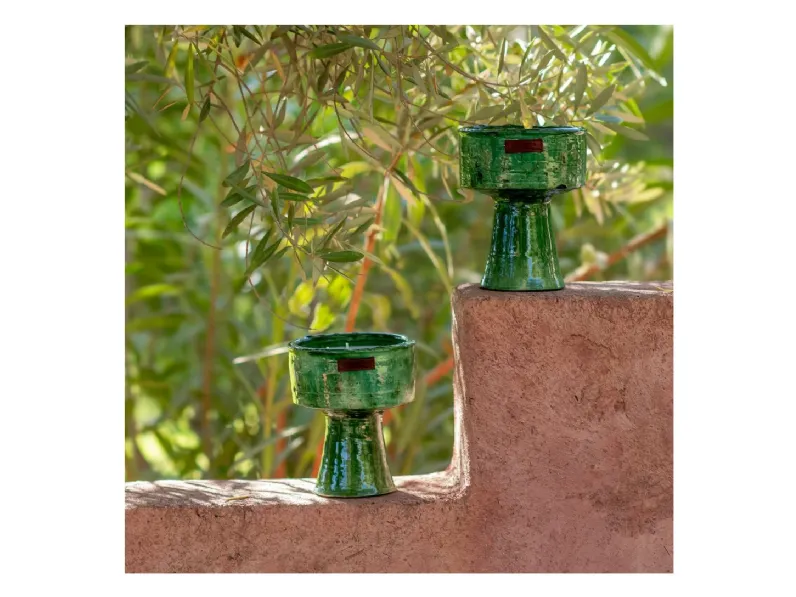 Candela Tamegroute Collection in ceramica di Côté Bougie