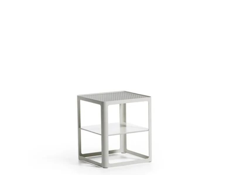Tavolino in lamiera di acciaio Tape di Moroso