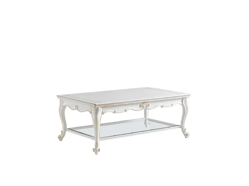 Tavolino 3645S bianco decapè di Silvano Grifoni