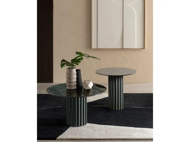 Tavolino Enea con top in ceramica di Riflessi