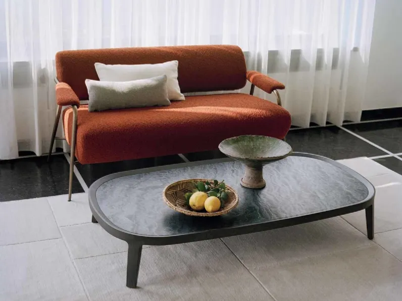 Tavolino Spring in marmo e legno di Potocco