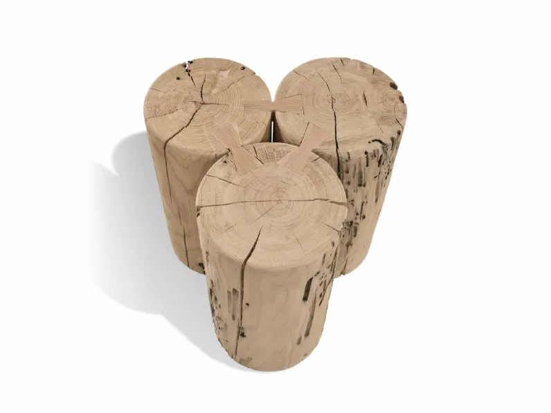 Tavolino Trio art 5107 in rovere briccola di Re-wood