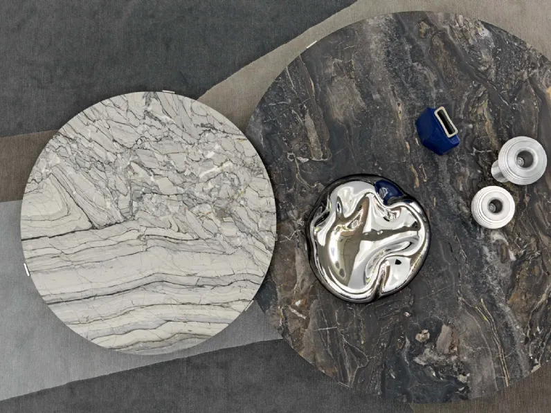 Tavolino Yari con top in marmo di Flou