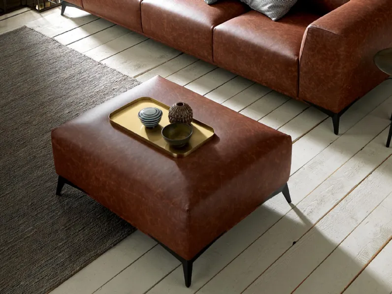 Pouf in pelle Tema di DHome