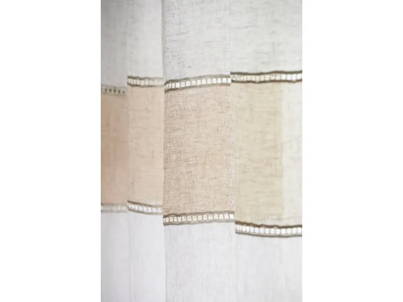 Tenda Pamphilj Righe Orizzontali Opus in lino di Mastro Raphael